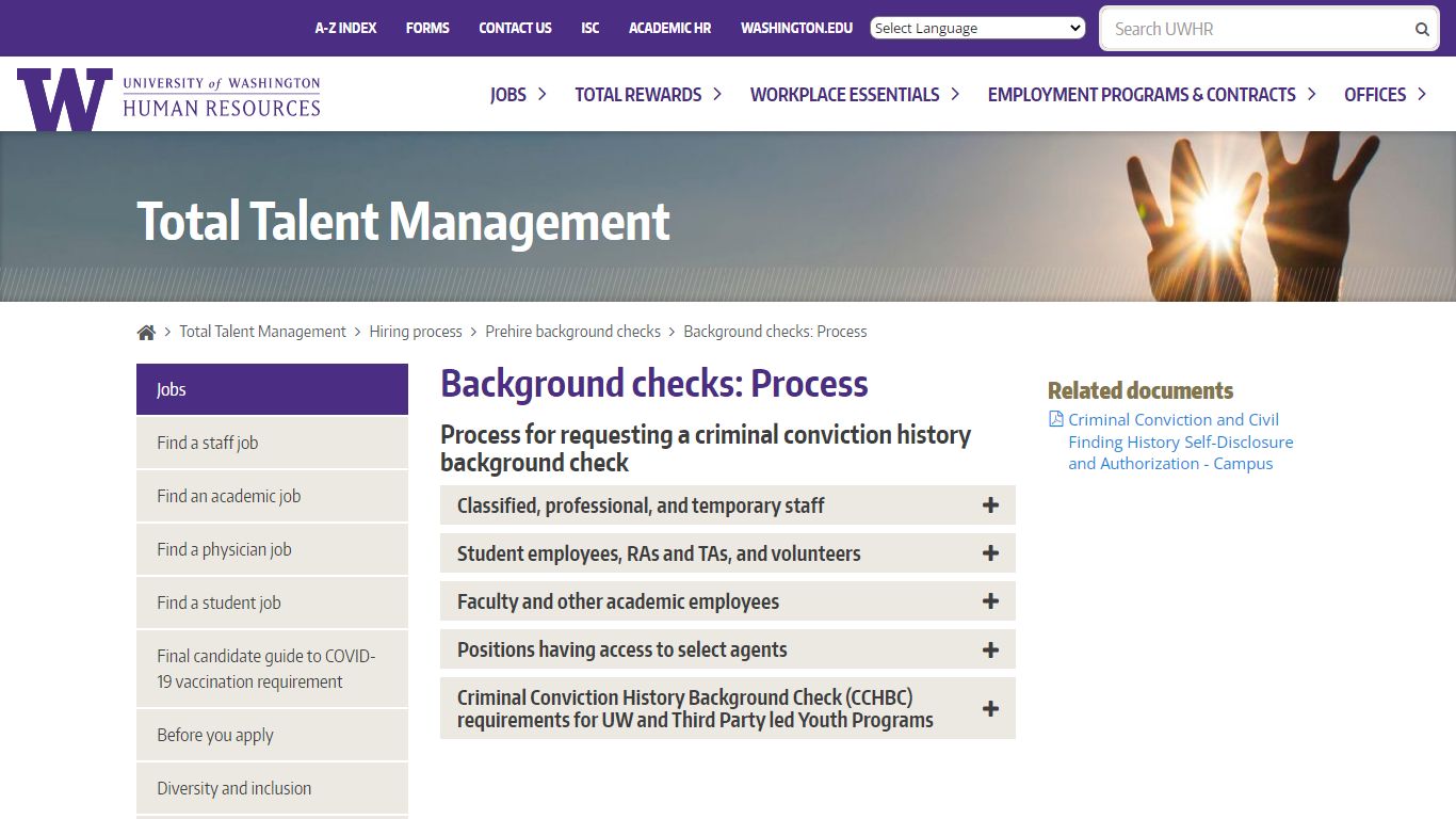 Background checks: Process - Total Talent Management